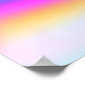 Holografischer Foil farbenfroh lebendig Gradient T Poster (Ecke)
