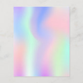 Holografischer Geburtstagsaufenthalt in Rosa (Rückseite)