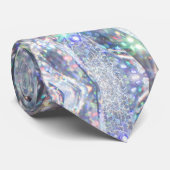 Holografischer Glitter-Sparkle Krawatte (Gerollt)