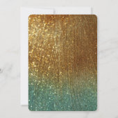 Holografischer Glitzer 40. Party Einladung (Rückseite)