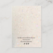 Holografischer Glitzer-Armband-Display mit leichte Visitenkarte (Rückseite)