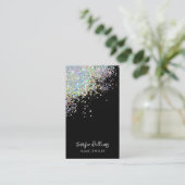 Holografischer Glitzer-Display für Schwarzerring-S Visitenkarte (Stehend Vorderseite)