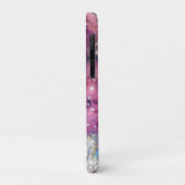 Holografischer Glitzer Einzigartiger goldrosa Marm Case-Mate iPhone Hülle (Hinten/Links)