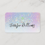 Holografischer Glitzer Elegante Glitzern Beauty Gl Visitenkarte (Vorderseite)