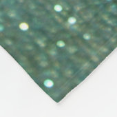 Holografischer Glitzer Monogram Fleece Blanket (Ecke)