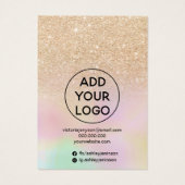 Holografischer Glitzer Ohrring-Halskette-Bildschir (Rückseite)