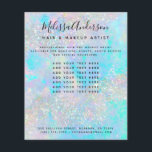Holografischer Glitzer Opal Iridescent Business Flyer<br><div class="desc">Ein stilvolles Design für Ihr Unternehmen</div>