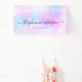 Holografischer Glitzer Pastel Girly Banner (InSitu)