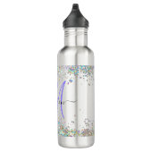 Holografischer Glitzer Rainbow Pastors Monogram Edelstahlflasche (Rechts)