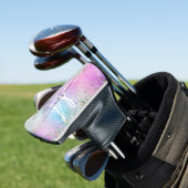 Holografischer Glitzer Rainbow Pastors Monogram Golf Headcover (In Situ)
