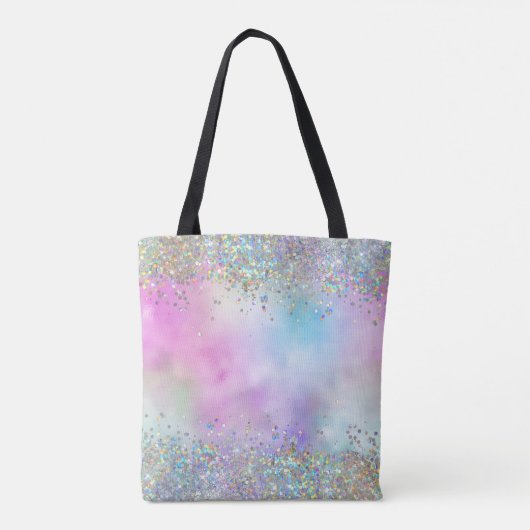 Holografischer Glitzer Rainbow Pastors Monogram Tasche (Rückseite)