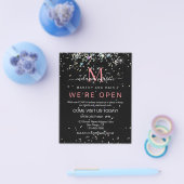 Holografischer Glitzer Wir sind Open Salon Black E Flyer (Einzeln)