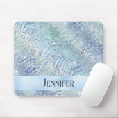 Holografischer Glitzer zebra print Mousepad (Mit Mouse)