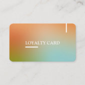 Holografischer Gradient Modern QR Code Treuekarte (Vorderseite)