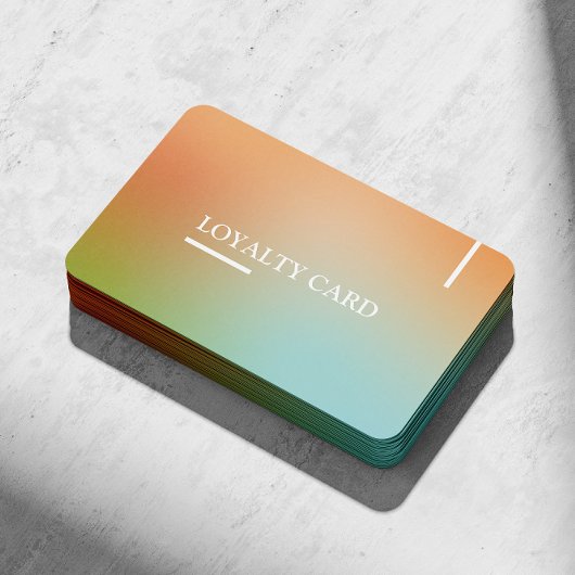 Holografischer Gradient Modern QR Code Treuekarte