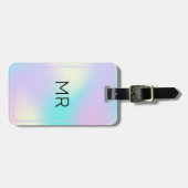 Holografischer Hintergrund 2 Gepäckanhänger (Vorderseite horizontal)