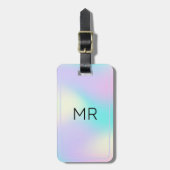 Holografischer Hintergrund 2 Gepäckanhänger (Vorderseite vertikal)