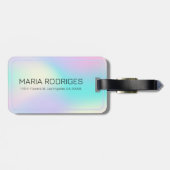 Holografischer Hintergrund 2 Gepäckanhänger (Rückseite horizontal)