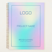 Holografischer Hintergrund für weiche Farben 2 Planer (Vorderseite)