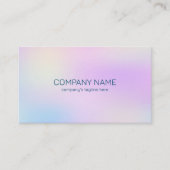 Holografischer Hintergrund für weiche Farben 2 Visitenkarte (Vorderseite)