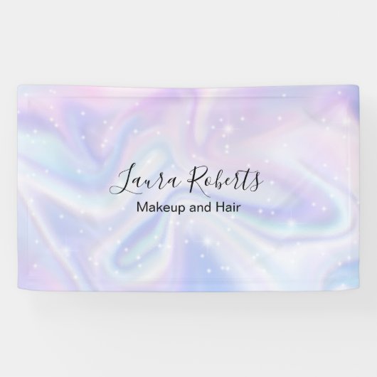 Holografischer Hintergrund Hologram Neon Overlay Banner (Horizontal)