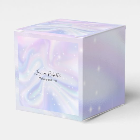 Holografischer Hintergrund Hologram Neon Overlay Geschenkschachtel (Vorderseite)