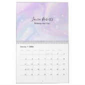 Holografischer Hintergrund Hologram Neon Overlay Kalender (Jan 2026)