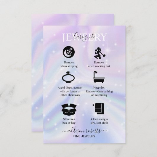 Holografischer Hintergrund Hologramm Neon Candle C Dankeskarte (Vorne/Hinten)