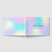 Holografischer Hintergrund in weichen Farben 2 Gäs Gästebuch (Voll)