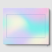 Holografischer Hintergrund in weichen Farben 2 Gäs Gästebuch (Rückseite)