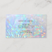 holografischer Hintergrund von Imitaten Visitenkarte (Rückseite)