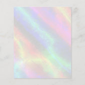 Holografischer Hintergrund von Regenbogen-IMITATEN Flyer (Hinten)