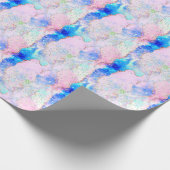 Holografischer Iridescent Agate Pastel Moderner Ma Geschenkpapier (Ecke)