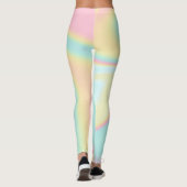Holografischer Iridescent Pastel Rainbow Leggings (Rückseite)