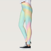 Holografischer Iridescent Pastel Rainbow Leggings (Links)