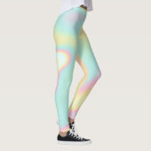 Holografischer Iridescent Pastel Rainbow Leggings (Rechts)