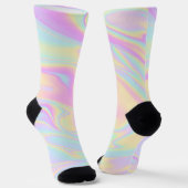 Holografischer Iridescent Pastel Rainbow Socken (Gewinkelt)