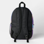 Holografischer Iridescent-Rucksack Bedruckter Rucksack (Rückseite)