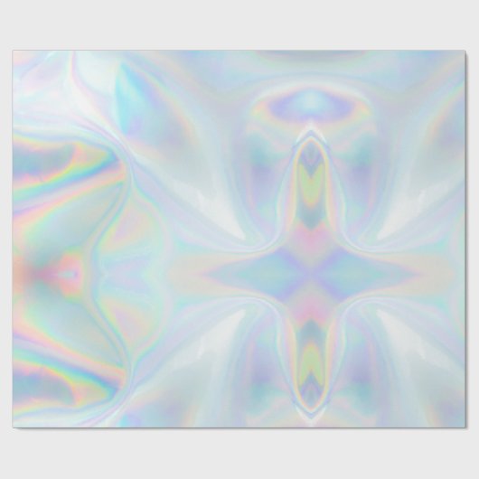 Holografischer Iridesport Niedlich Moderner Urlaub Geschenkpapier (Flach)