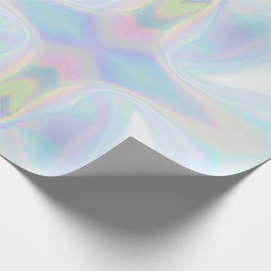 Holografischer Iridesport Niedlich Moderner Urlaub Geschenkpapier (Ecke)