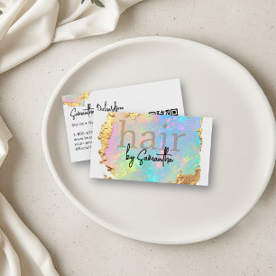 Holografischer Irisagath-Friseursalon-QR Visitenkarte