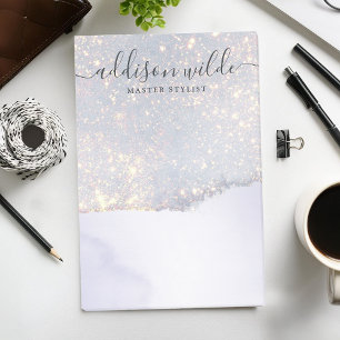 Holografischer Lila Glitter Luxus Glam Irideszent Post-it Klebezettel