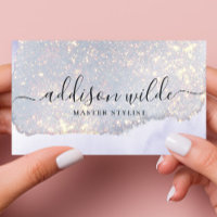 Holografischer Lila Glitzer Luxe Glam Iridescent Q