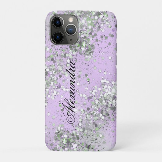 Holografischer Luxus-Bling-Sparkling-Glitter-Kunde Case-Mate iPhone Hülle (Rückseite)
