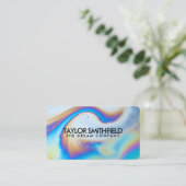 Holografischer Marmor Visitenkarte (Stehend Vorderseite)