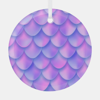 Holografischer Mermaid-Schwanz, lebendige Folienst Ornament Aus Glas