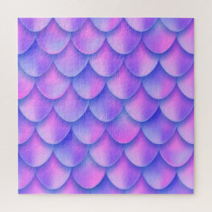 Holografischer Mermaid-Schwanz, lebendige Folienst Puzzle