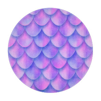 Holografischer Mermaid-Schwanz, lebendige Folienst Schneidebrett