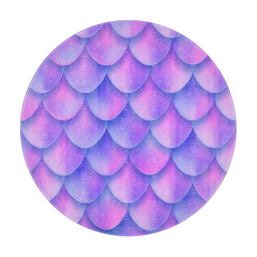 Holografischer Mermaid-Schwanz, lebendige Folienst Schneidebrett (Vorderseite)