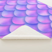 Holografischer Mermaid-Schwanz, lebendige Folienst Sherpadecke (3/4)